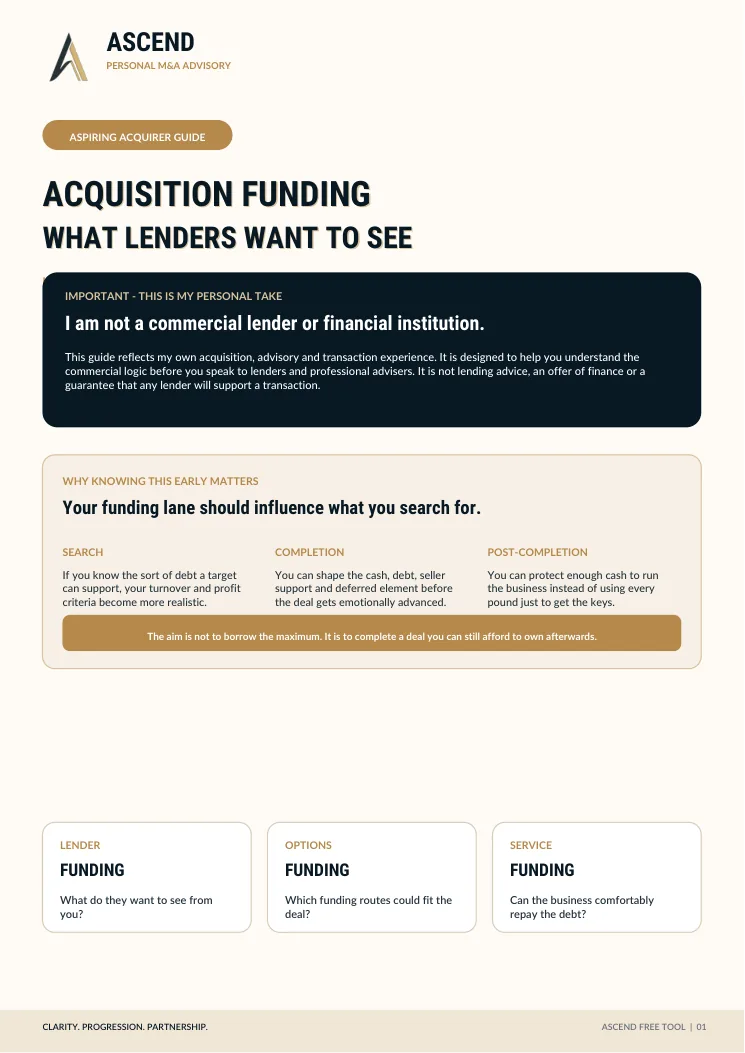 Acquisition Funding cover