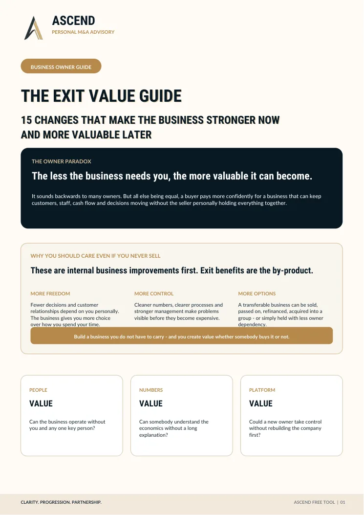 The Exit Value Guide cover